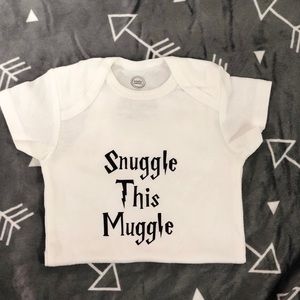 Snuggle this muggle baby onesie